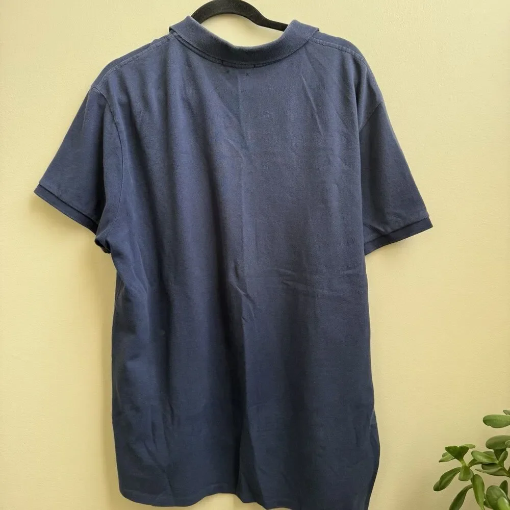 Classic Polo Ralph Lauren Bear Navy Blue American Bear Custom Slim Fit Size XL
